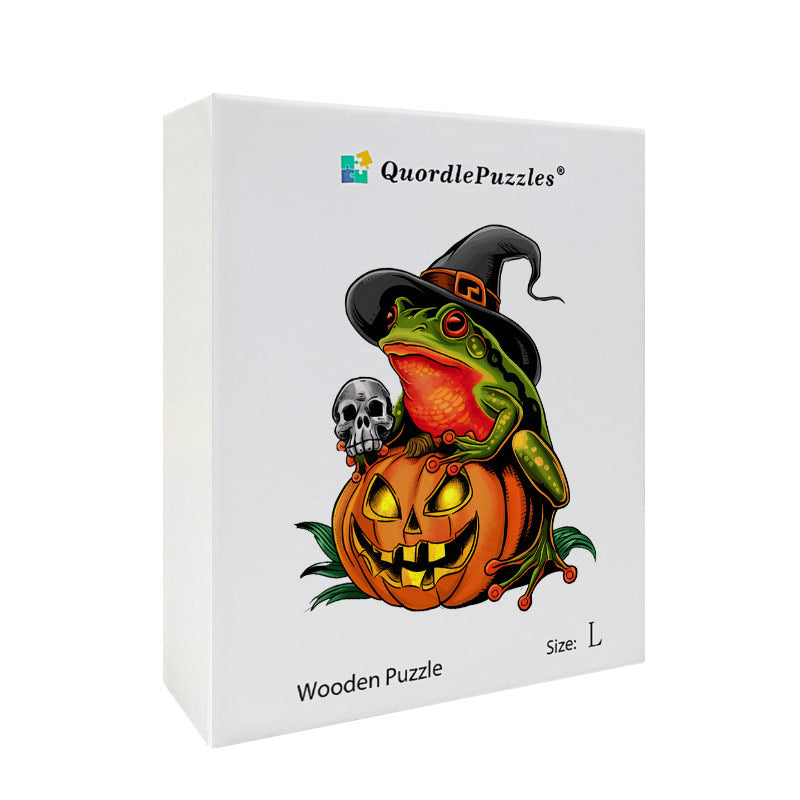 🔥Último día 84% de descuento - calabaza con forma de rana de halloween