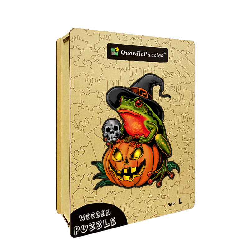 🔥Último día 84% de descuento - calabaza con forma de rana de halloween