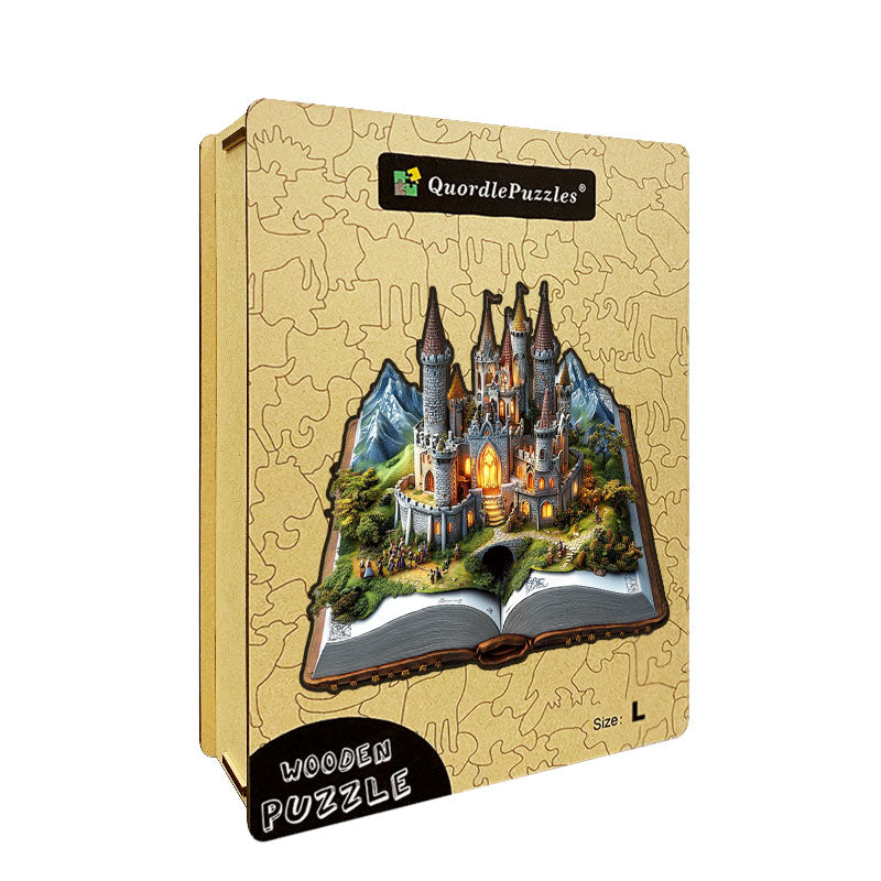 Puzzle de madera 3D del castillo encantado