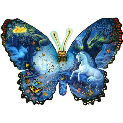 🔥Último día 82% de descuento - rompecabezas de mariposas y unicornios